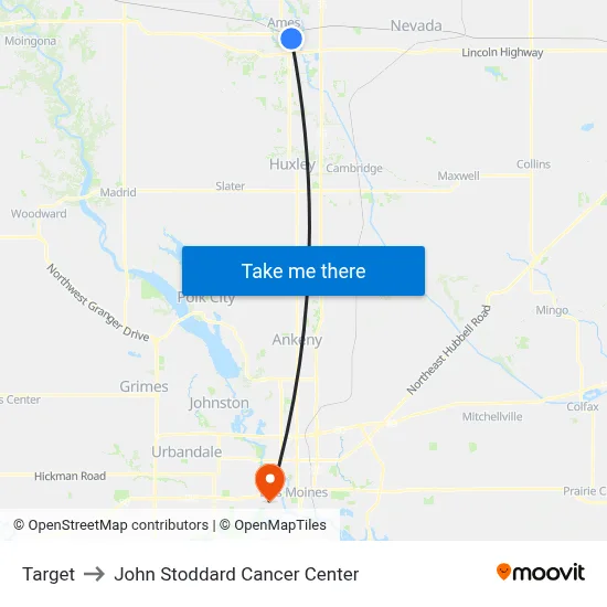 Target to John Stoddard Cancer Center map