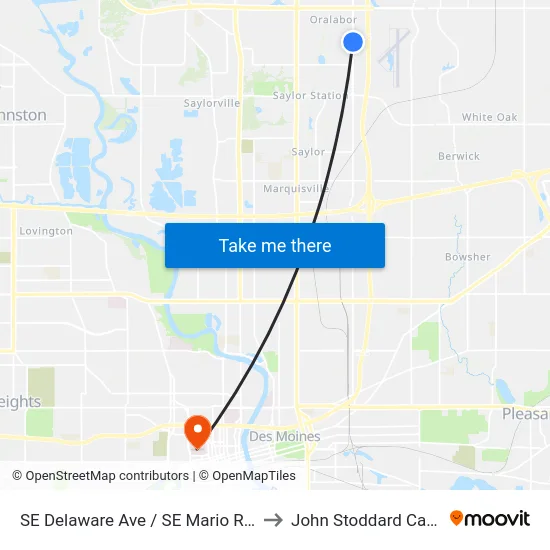 SE Delaware Ave / SE Mario Rd (Far-Side), Ank to John Stoddard Cancer Center map