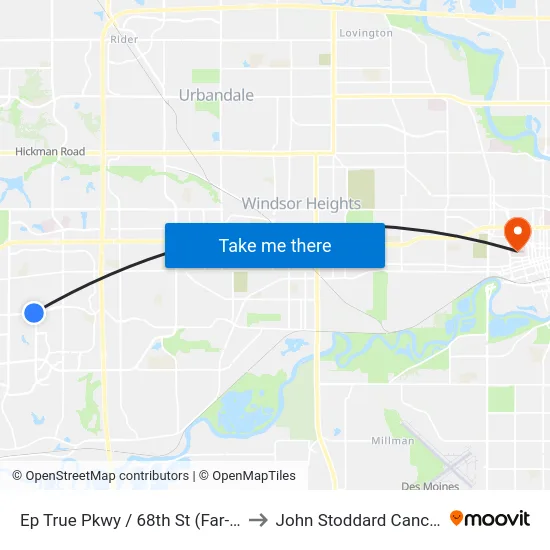 Ep True Pkwy / 68th St (Far-Side), Wdm to John Stoddard Cancer Center map