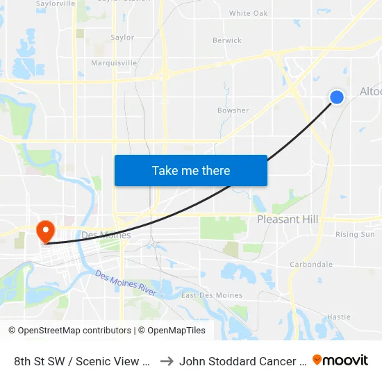 8th St SW / Scenic View Blvd, Alt to John Stoddard Cancer Center map