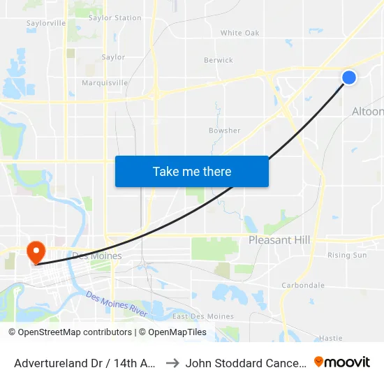 Advertureland Dr / 14th Ave Nw, Alt to John Stoddard Cancer Center map