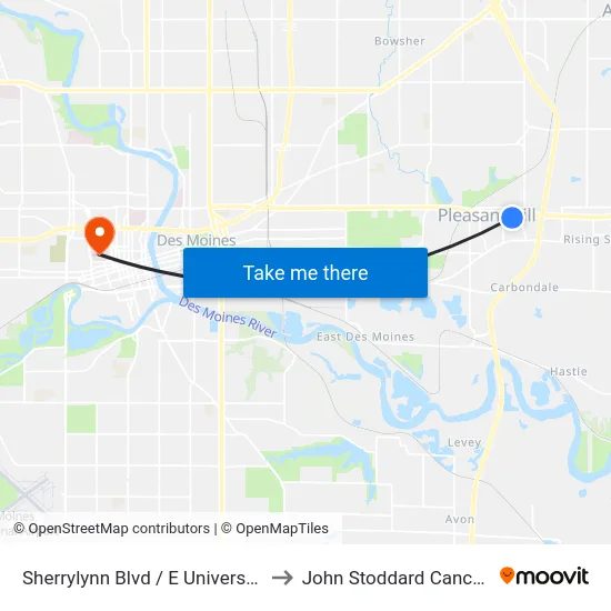 Sherrylynn Blvd / E University Ave, Plh to John Stoddard Cancer Center map