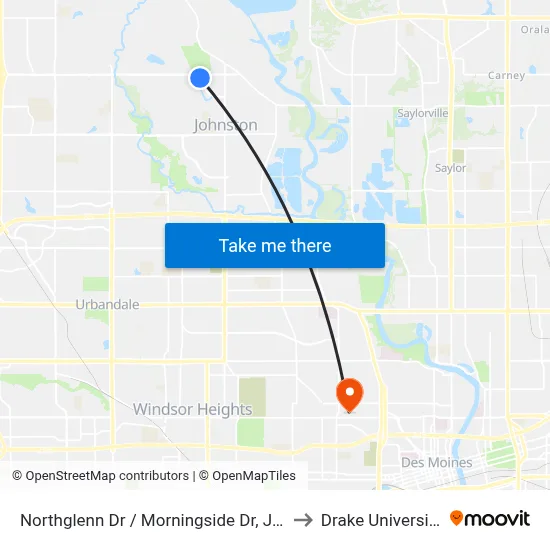 Northglenn Dr / Morningside Dr, Jst to Drake University map