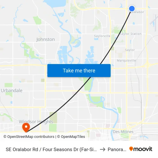 SE Oralabor Rd / Four Seasons Dr (Far-Side), Ank to Panora, IA map