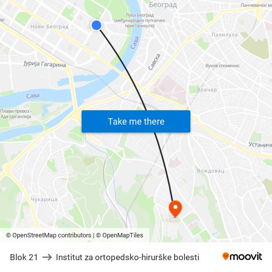 Blok 21 to Institut za ortopedsko-hirurške bolesti map