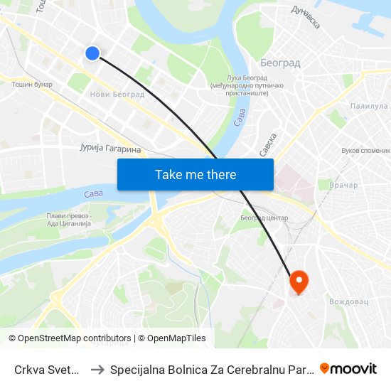 Crkva Svetog Dimitrija to Specijalna Bolnica Za Cerebralnu Paralizu I Razvojnu Neurologiju map