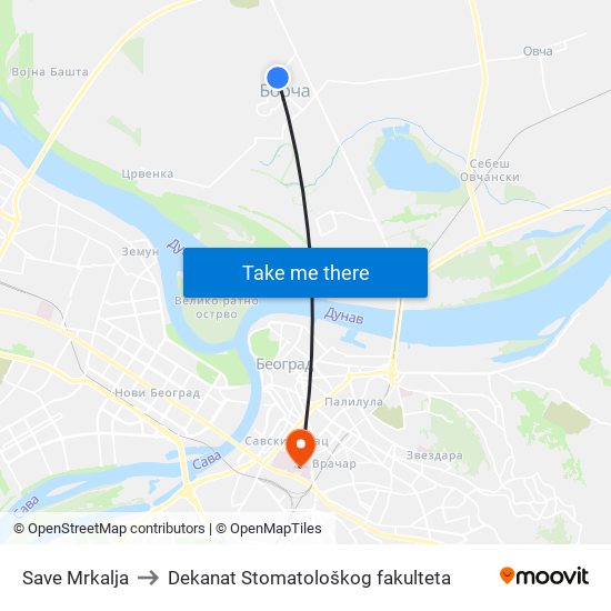 Save Mrkalja to Dekanat Stomatološkog fakulteta map