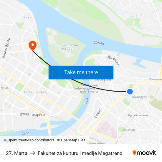 27. Marta to Fakultet za kulturu i medije Megatrend map