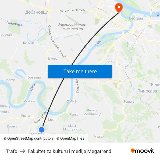 Trafo to Fakultet za kulturu i medije Megatrend map