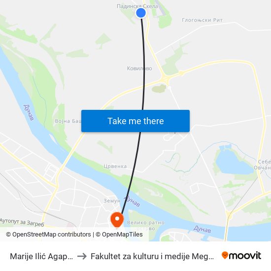 Marije Ilić Agapove to Fakultet za kulturu i medije Megatrend map