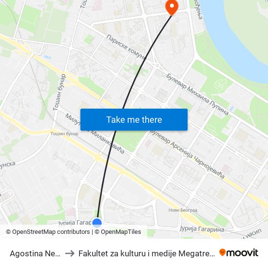 Agostina Neta to Fakultet za kulturu i medije Megatrend map