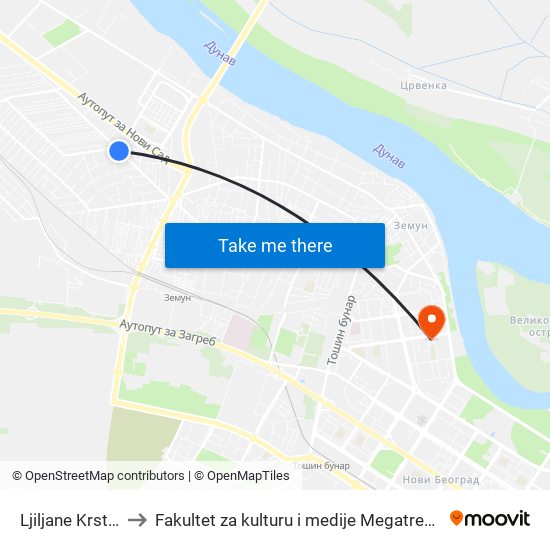 Ljiljane Krstić to Fakultet za kulturu i medije Megatrend map