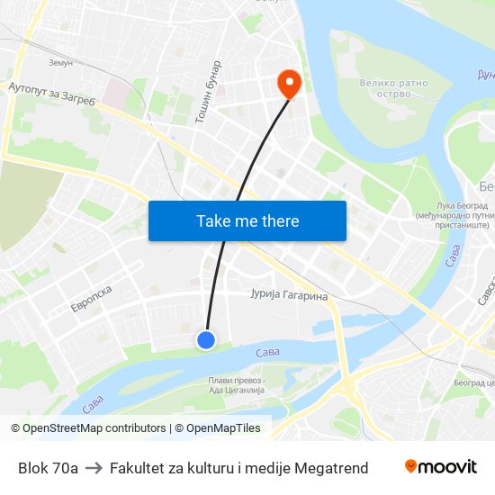 Blok 70a to Fakultet za kulturu i medije Megatrend map