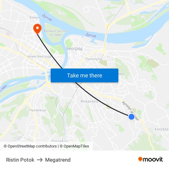 Ristin Potok to Megatrend map