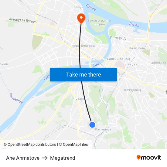 Ane Ahmatove to Megatrend map