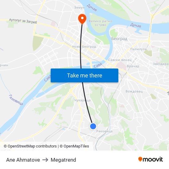 Ane Ahmatove to Megatrend map