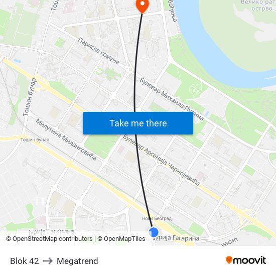 Blok 42 to Megatrend map