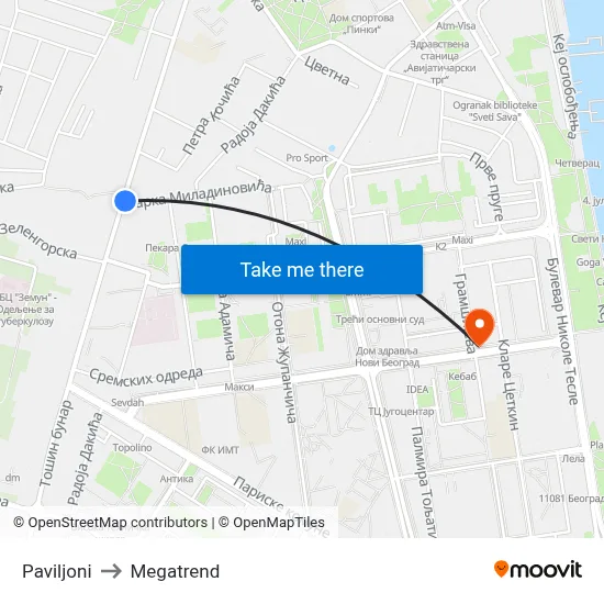 Pavilions to Megatrend map