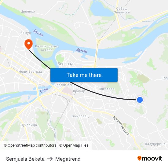 Semjuela Beketa to Megatrend map