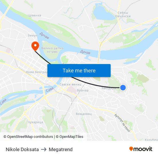 Nikole Doksata to Megatrend map