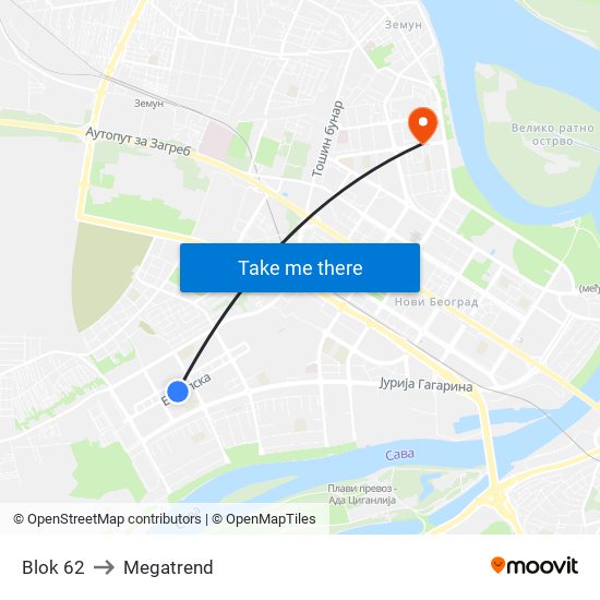 Blok 62 to Megatrend map