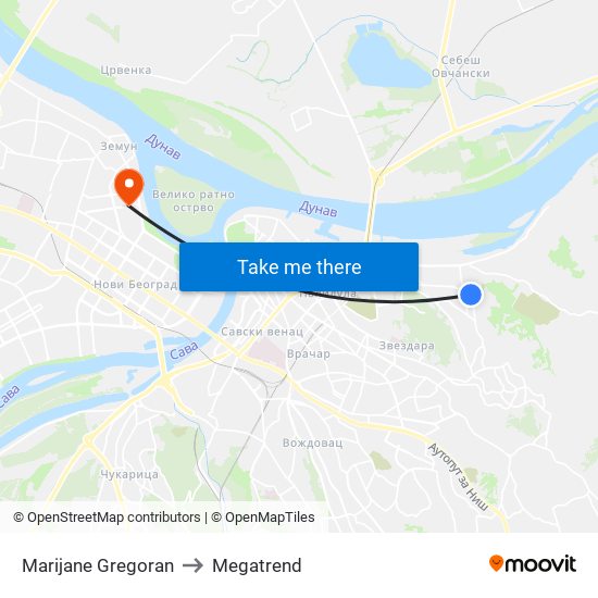 Marijane Gregoran to Megatrend map