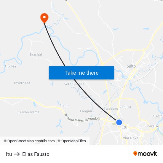 Itu to Elias Fausto map