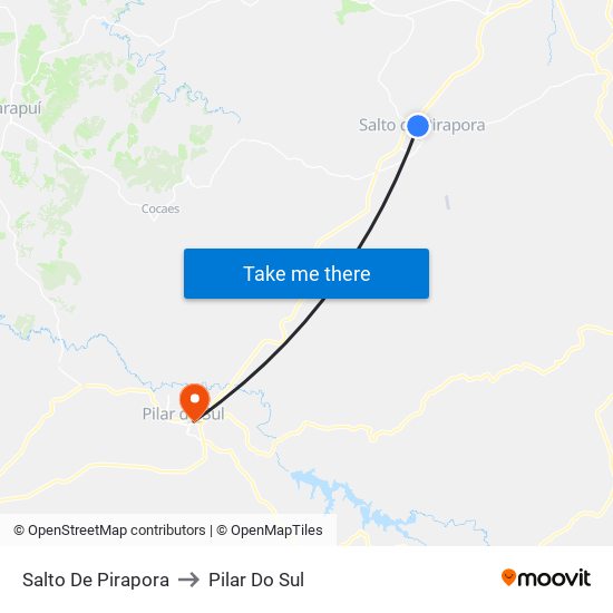 Salto De Pirapora to Pilar Do Sul map