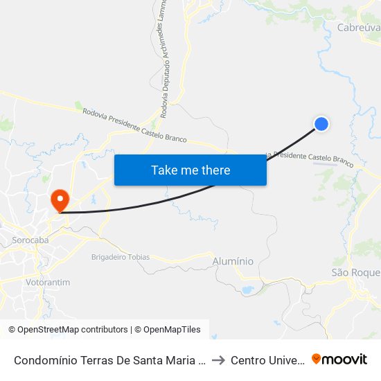 Condomínio Terras De Santa Maria Rua 02 Casa 109 - 02 Itu - SP Brasil to Centro Universitário Facens map