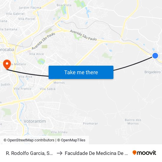 R. Rodolfo Garcia, Sem Ref. to Faculdade De Medicina De Sorocaba map