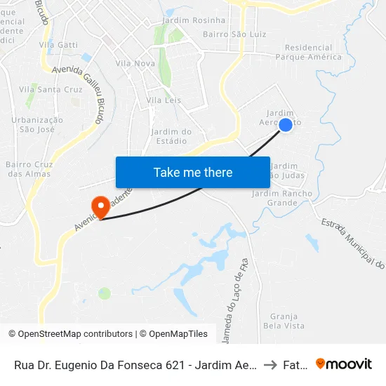 Rua Dr. Eugenio Da Fonseca 621 - Jardim Aeroporto I Itu - SP 13304-650 Brasil to Fatec Itu map