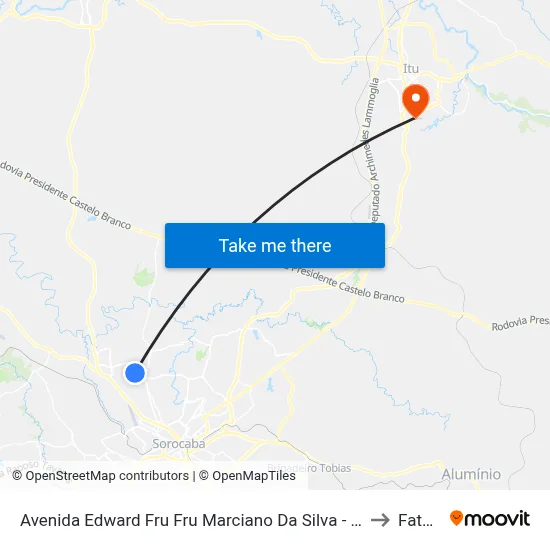 Avenida Edward Fru Fru Marciano Da Silva - Mercado E Açougue MC to Fatec Itu map