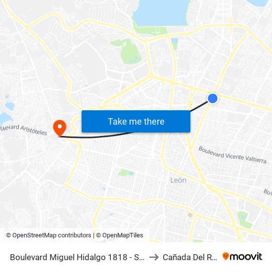 Boulevard Miguel Hidalgo 1818 -  San Jerónimo to Cañada Del Refugio map
