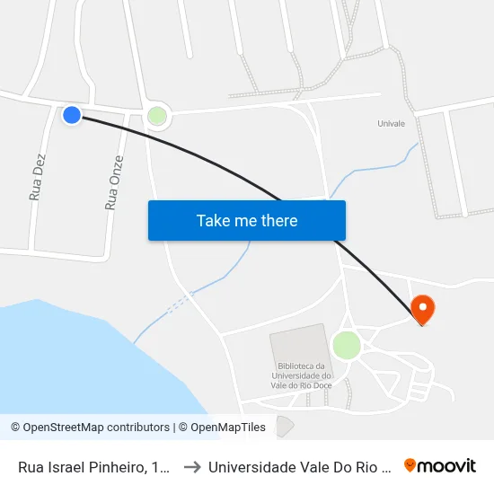 Rua Israel Pinheiro, 1920 | Arapucas to Universidade Vale Do Rio Doce - Campus II map