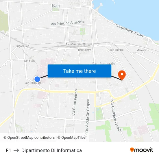 F1 to Computer Science Department map