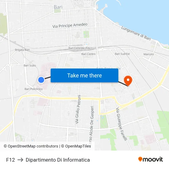 F12 to Computer Science Department map