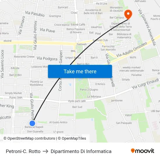 Petroni-Broken Heart to Computer Science Department map