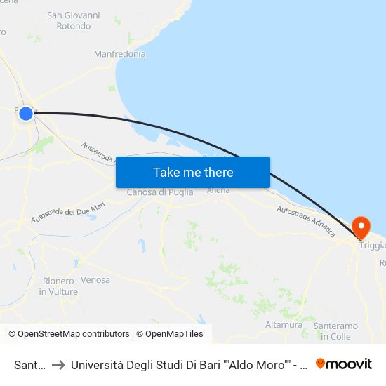 Sant'Eligio to Università Degli Studi Di Bari ""Aldo Moro"" - Facoltà Di Economia E Commercio map