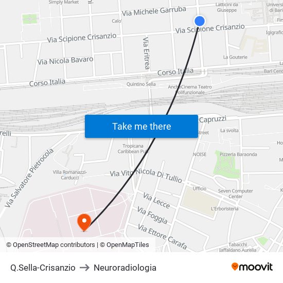 Q.Sella-Crisanzio to Neuroradiologia map