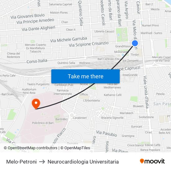 Melo-Petroni to Neurocardiologia Universitaria map