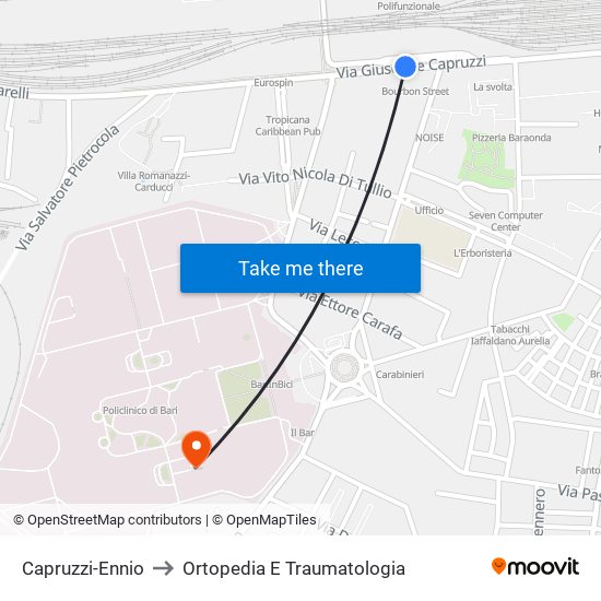 Capruzzi-Ennio to Ortopedia E Traumatologia map