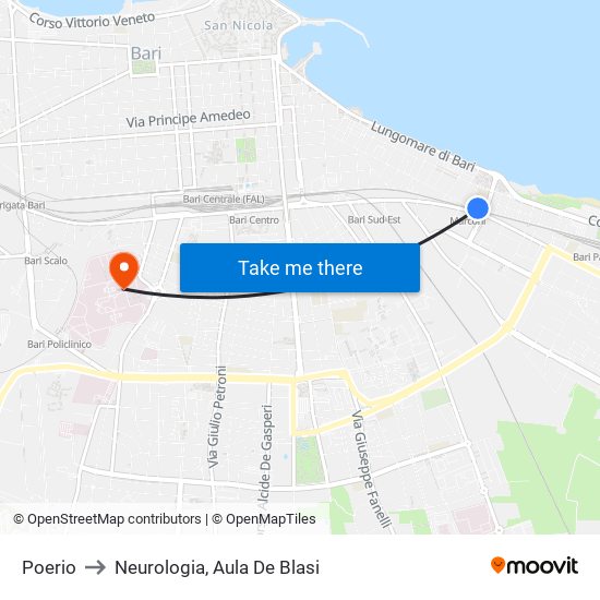 Poerio to Neurologia, Aula De Blasi map