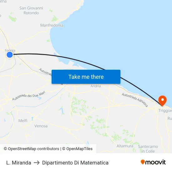 L. Miranda to Mathematics Department map