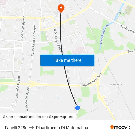 Fanelli 228n to Mathematics Department map