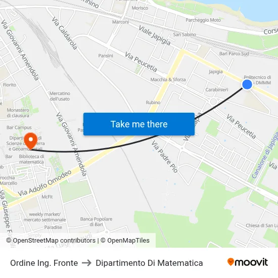 Engineers Order Opposite to Department of Mathematics map