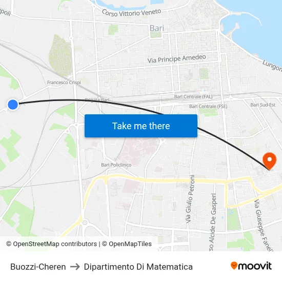 Buozzi-Cheren to Mathematics Department map