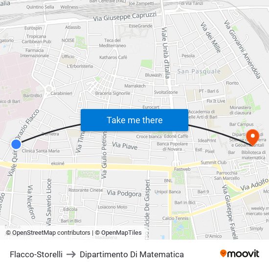 Flacco-Storelli to Dipartimento Di Matematica map