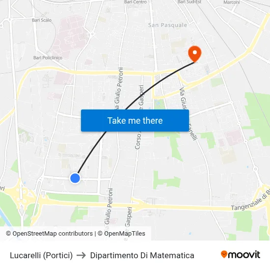 Lucarelli (Porticos) to Department of Mathematics map