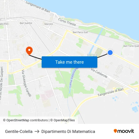 Gentile-Colella to Mathematics Department map