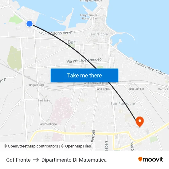 GDF Front to Department of Mathematics map